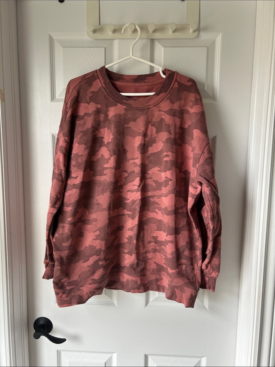 lululemon athletica Sweaters - lululemon athletica Women's Camo Crewneck Sweatshirt - Red Camo